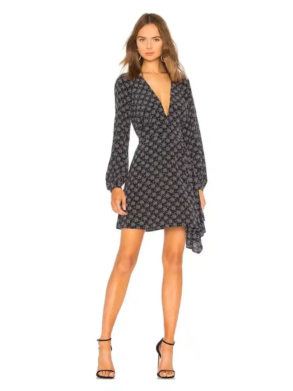 Equipment Alexandria Black Silk Stars Dress